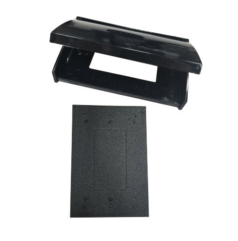 Plate - Cover - Weather Proof - GFI - Self Close - Black - P&S 3726