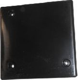 Cap - Slideout - 4 3/4" - Square - Black