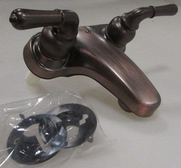 Faucet - Lavatory - 4" - Oil Rubbed Bronze - Plastic - w/Metal Handles