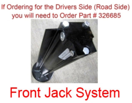 Jack - Landing Gear - Leg Cylinder - RH - Hydraulic -  2 1/2" - 14K - w/Foot Pad - 6 Mounting Holes - After 6/20