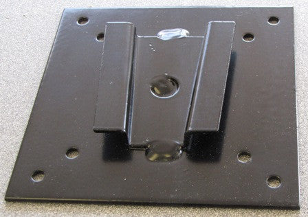 Bracket - TV - V Mount Plate - Fab & Powder Coat - 100mm - Black