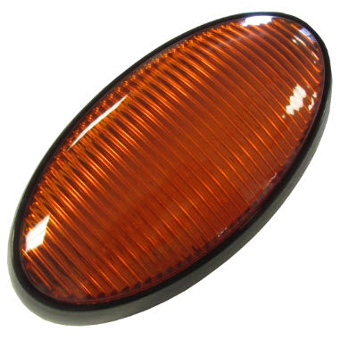 Light - Porch - Amber Lens - w/No Switch - Black
