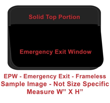 Window - 30" x 40" - EPW - Grey 20 - Temp - Black - w/Screen - Frameless - F300-43519