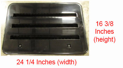 Refrigerator - Sidewall Vent - Lower - Black