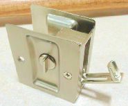 Latch - Door - Locking Slide - Brushed Satin Nickel