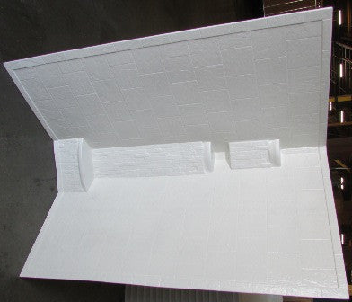 Shower - Surround - 34" x 67" - Tile Wall - Parchment