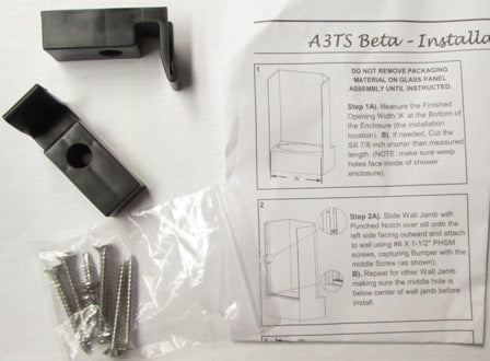 Door - Shower - Hardware Bag - Platinum - A3TC Series - 2 per Bag