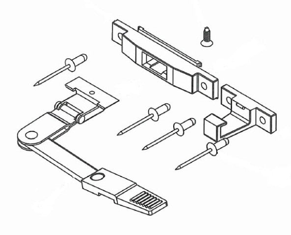 Window - Handle/Latch - Complete - Egress/Exit - w/Nylon Link - 3000 Series - RM27704-1 - Kinro