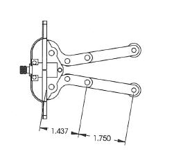 Window - Crank Handle - 3 1/4" - Black - 3000 Series - RM03005-3-03 - Kinro