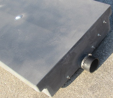 Tank - Holding - 28" x 58" x 8 1/2" - End Drain