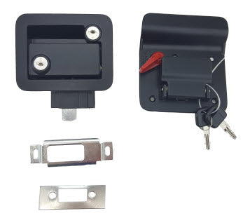 Door - Lock - Entrance - Complete w/Deadbolt - Black - Replaces KRV 118079