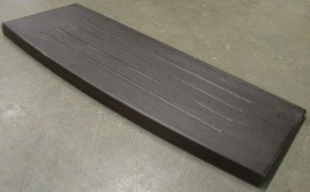MDF - Step - Tread - Pressed - 1 1/4" x 10 3/4" x 28 1/8" - Textured Velvet Wenge 3D