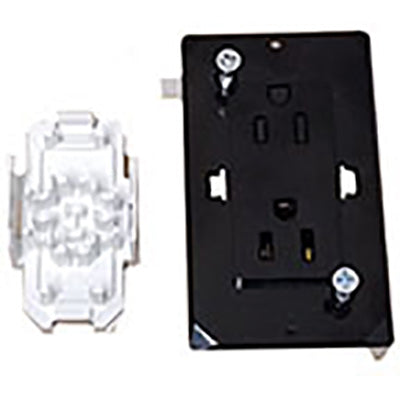 Recept - 120V - 15A - Single - Wirecon - Black - WDRDU15BKS
