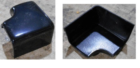 Trim - Black Plastic Corner Cap Roof Corner Cap Black (set of 2)