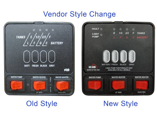 Monitor Panel - 3 Tank - w/Dual Switch - w/5 Amp Fuse & Holder - Black