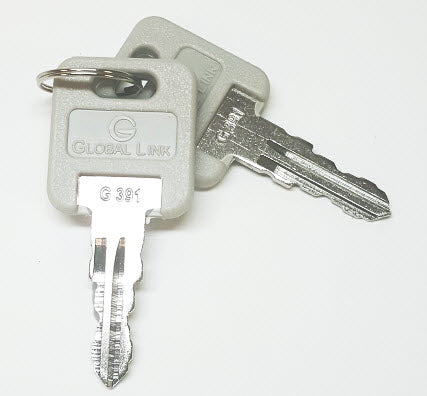 Key - Pre-Cut - G-391 - F/Nova Lock - Baggage Door - For Lock Installed After May 2017 - Set Of 2 Keys