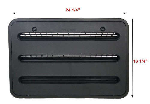 Refrigerator - Sidewall Vent - Double Door Dometic Models - Black - 2019