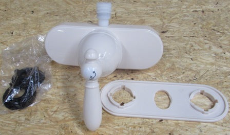 Faucet - Shower - 4" - Single Handle - Non Metallic - Biscuit