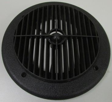 A/C -  Louvered Vent - Air Port - 4" Diameter - Black