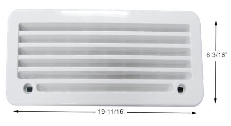 Refrigerator - Sidewall Vent - Upper/Lower - Polar White