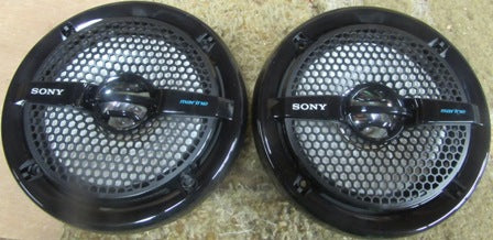 Radio - Speaker - 6.5" - Exterior - Marine - Sony - Black (Pair)