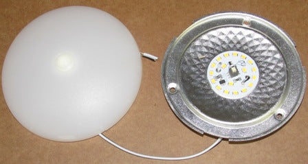 Light - Ceiling - Round - 4 1/2" - 12V - LED - Mushroom Light - Warm/Cool White - w/Switch