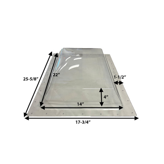 RV Outer Skylight - 14" X 22" - CLEAR