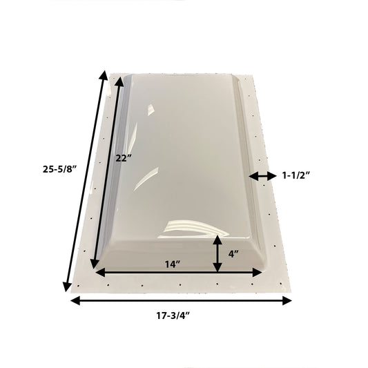 RV Outer Skylight - 14" x 22" White