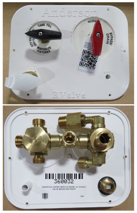 Valve - Bypass - Single Valve - Brass Retrofit - MANRV102-RF - Anderson