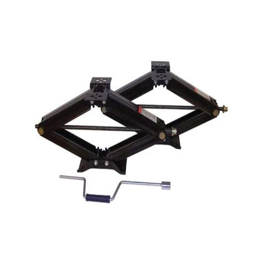 Toula Camper RV Trailer Stabilizer Leveling Scissor Jacks with Handle -24" 2500 lb Set of 2 W/Handle