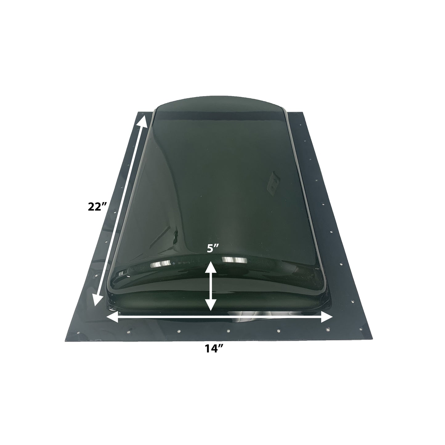 Keystone RV Outer Skylight - 14" x 22" - Flat - Smoke